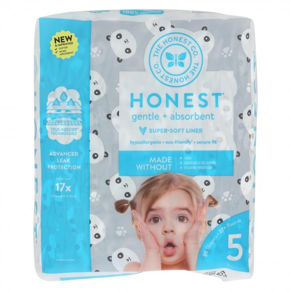 The Honest Company - Diapers Size 5 - Pandas - 20 Count