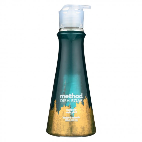 Method - Dish Soap Pump - Frosted Fir - Case Of 6 - 18 Fl Oz.