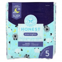 The Honest Company - Overnight Diapers Size 5 - Sleepy Sheep - 20 Count