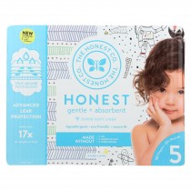 The Honest Company - Club Box - Diapers Size 5 - Teal Tribal And Space Travel - 50 Count