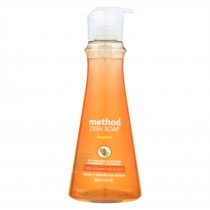 Method - Dish Soap Pump - Tangerine - Case Of 6 - 18 Fl Oz.