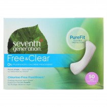 Seventh Generation - Pantiliners - Chlorine Free - Case Of 6 - 50 Ct
