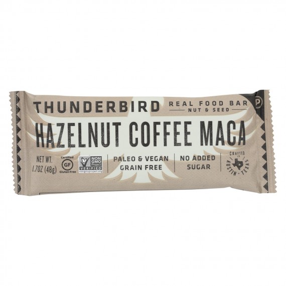 Thunderbird - Real Food Bar - Hazelnut Coffee Maca - Case Of 15 - 1.7 Oz.