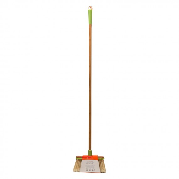 Full Circle Home - Clean Sweep Wood Broom - Green - 1 Count