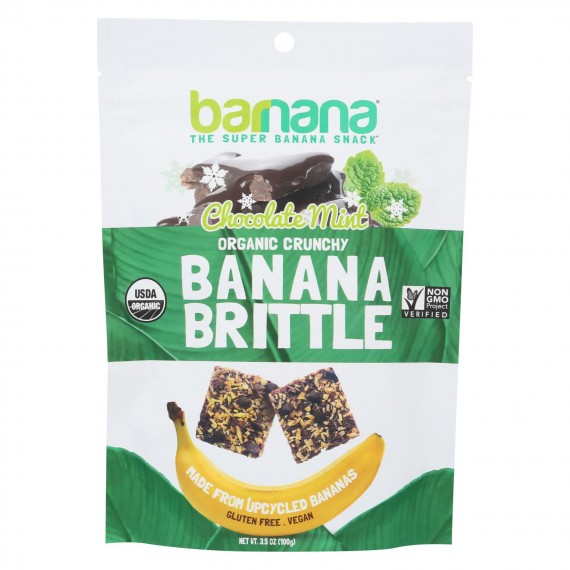 Barnana - Organic Banana Brittle - Chocolate Mint - Case Of 10 - 3.5 Oz.