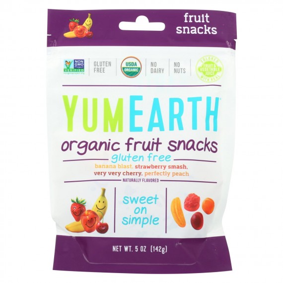 Yumearth Organics - Organic Fruit Snack - 4 Flavors - Case Of 6 - 5 Oz.