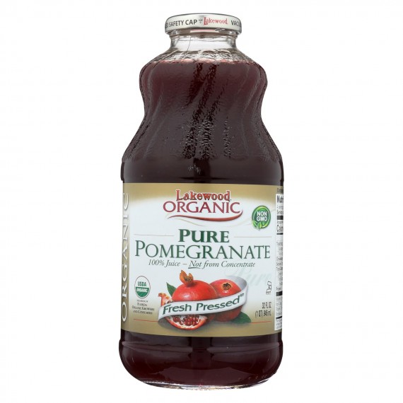 Lakewood - Organic Juice - Pure Pomegranate - Case Of 6 - 32 Fl Oz.