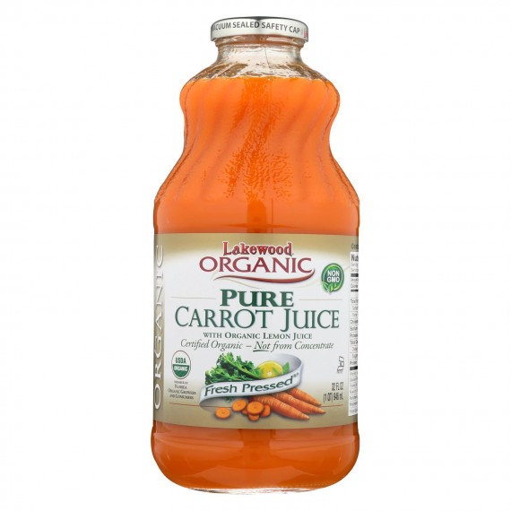Lakewood - Organic Juice - Pure Carrot - Case Of 6 - 32 Fl Oz.