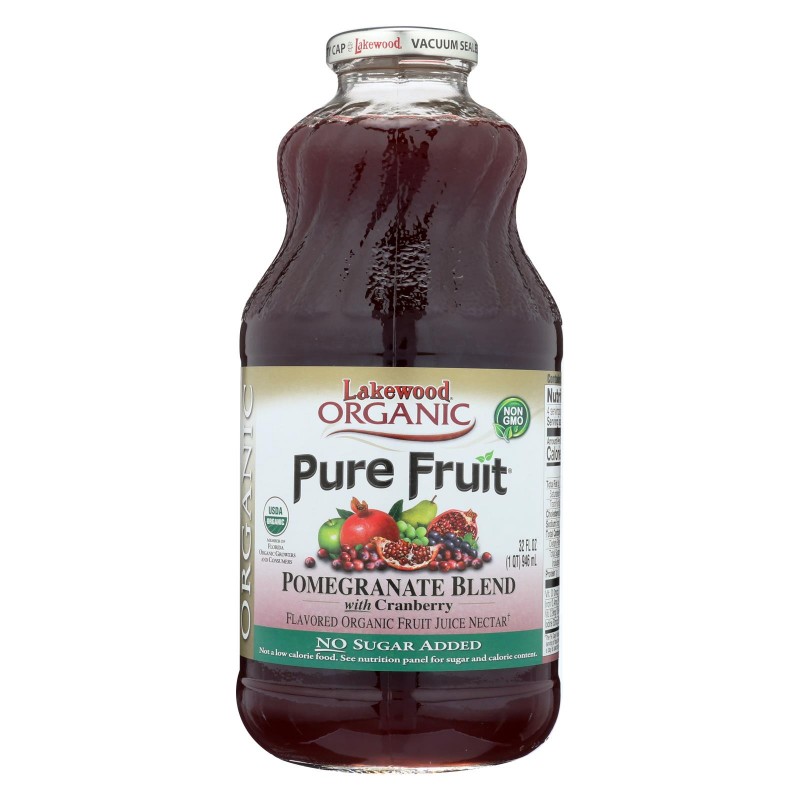 Lakewood Organic Juice Pomegranate With Cranberry Case Of 6 32
