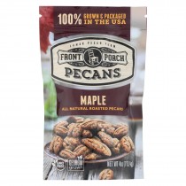 Front Porch Pecans - All Natural Roasted Pecans - Maple - Case Of 6 - 4 Oz.
