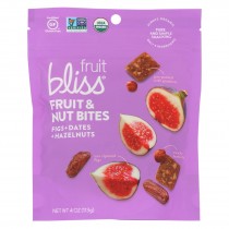 Fruit Bliss - Organic Fruit And Nut Bites - Fig - Case Of 6 - 4 Oz.