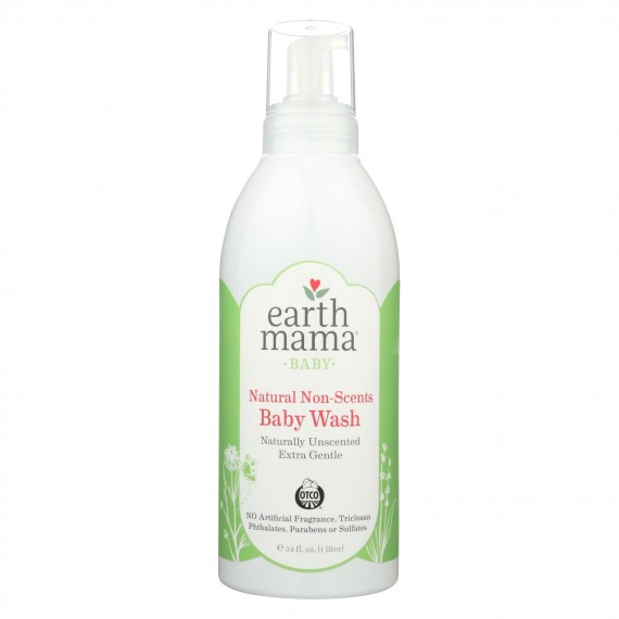 Earth Mama - Baby Wash - Non-scented - 34 Fl Oz.