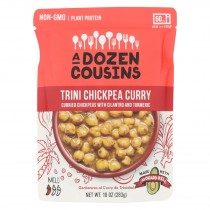 A Dozen Cousins - Ready To Eat Beans - Trini Chickpea Curry - Case Of 6 - 10 Oz.