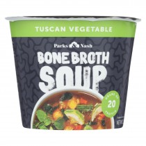 Bone Broth Soup - Soup Cup - Tuscan Vegetable - Case Of 6 - 1.23 Oz.