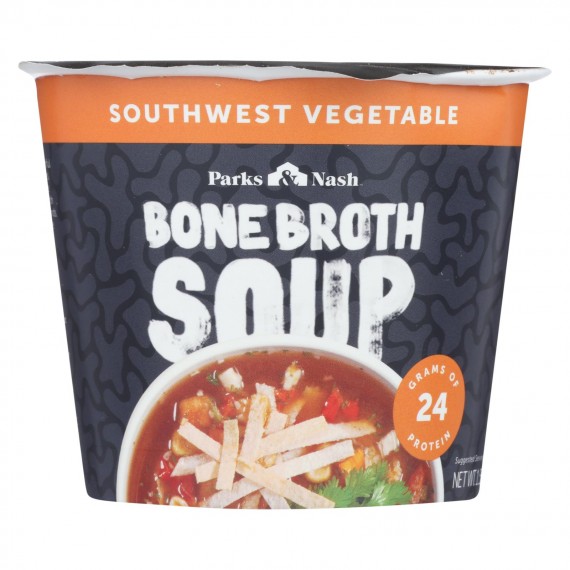 Bone Broth Soup - Soup Cup - Southwest Vegetable - Case Of 6 - 1.55 Oz.