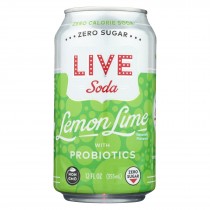 Live Soda - Soda Lemon Lime Probiotic - Case Of 4-6/12 Fl Oz.