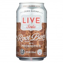 Live Soda - Soda Root Beer Probiotic - Case Of 4-6/24 Fl Oz.