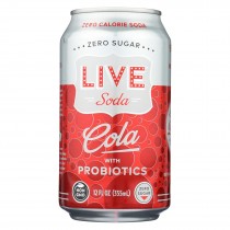 Live Soda - Soda Cola Probiotic - Case Of 4-6/12 Fl Oz.