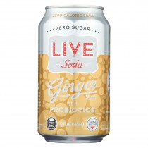Live Soda - Soda Ginger Probiotic - Case Of 4-6/12 Fl Oz.