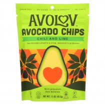 Avolov - Avocado Chips - Chili Lime - Case Of 12 - 1.5 Oz.