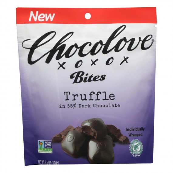 Chocolove Xoxox - Truffle Bites - Case Of 8 - 3.5 Oz.