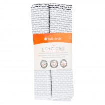 Full Circle Home - Tidy Dish Cloths - Grayscale - Case Of 6 - 3 Count