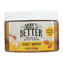 Abby's Better Nut Butter - Honey Almond Nut Butter - Case Of 6 - 12 Oz.