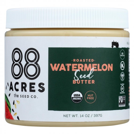 88 Acres - Seed Butter - Organic Watermelon - Case Of 6 - 14 Oz.