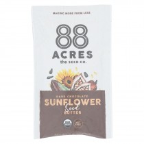 88 Acres - Seed Butter - Organic Dark Chocolate Sunflower - Case Of 10 - 1.16 Oz.
