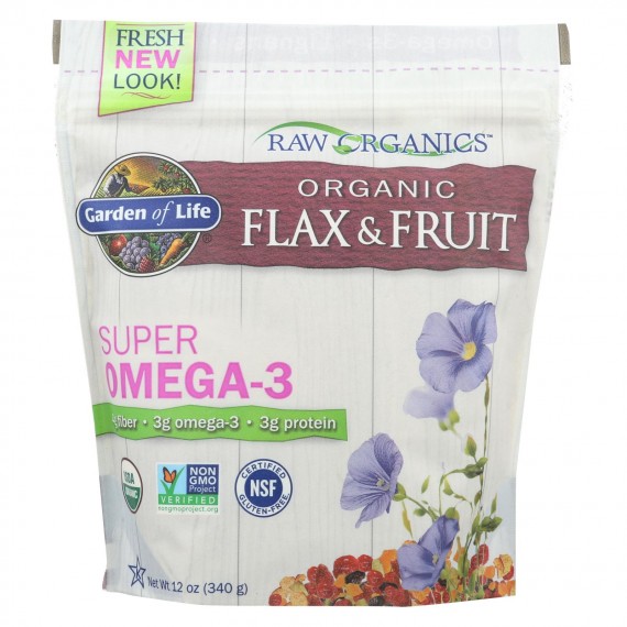 Garden Of Life - Raw Organics Flax And Fruit - 12 Oz