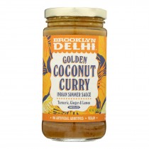 Brooklyn Delhi - Golden Coconut Curry Simmer Sauce - Case Of 6 - 12 Oz