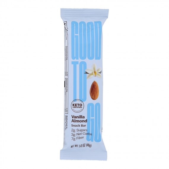 Good To Go - Keto Snack Bar Vanilla Almond - Case Of 9 - 1.41 Oz