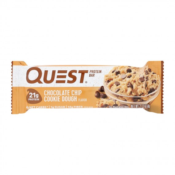 Quest - Bar Chocolate Chip Cookie Dgh - Case Of 12 - 2.12 Oz