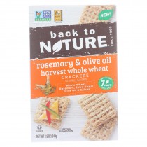 Back To Nature - Crackers Rsmry&olive Oil - Case Of 12 - 8.5 Oz