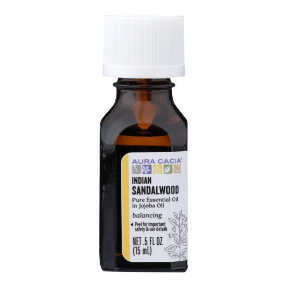 Aura Cacia - Ess Oil Indian Sandlewood - 1 Each - .5 Fz