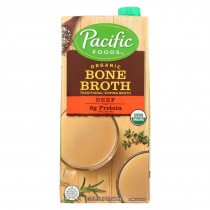 Pacific Natural Foods Organic Beef Bone Broth - Case Of 12 - 32 Fz