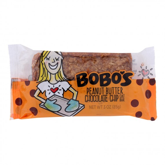 Bobo's Oat Bars - Oat Bars Peanut Butter Cchip - Case Of 12 - 3 Oz