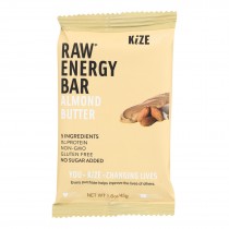 Kize Concepts - Energy Bar Raw Almond-butter - Case Of 10-1.6oz