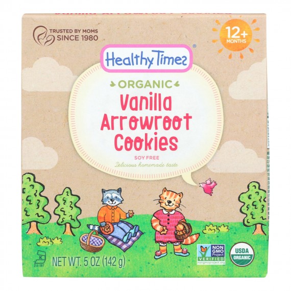 Healthy Times - Cookies Arrowroot Vanilla - Case Of 6 - 5 Oz