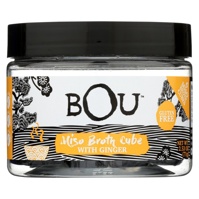 Bou Miso Broth Cubes Ginger Case Of 6 2.53 Oz. The