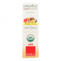 Radius Whitening Ginger Citrus With Coconut Oil Toothpaste - 1 Each - 3 Oz