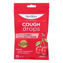 Herbion Naturals - Cough Drops Cherry - 1 Each - 25 Ct