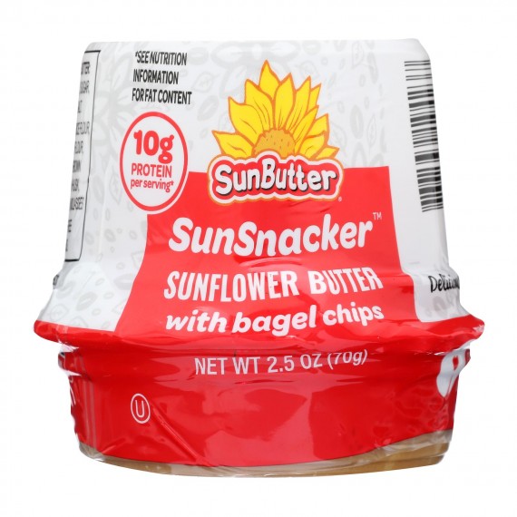 Sunbutter - Snflwr Butter W/bagel Chips - Case Of 12 - 2.5 Oz
