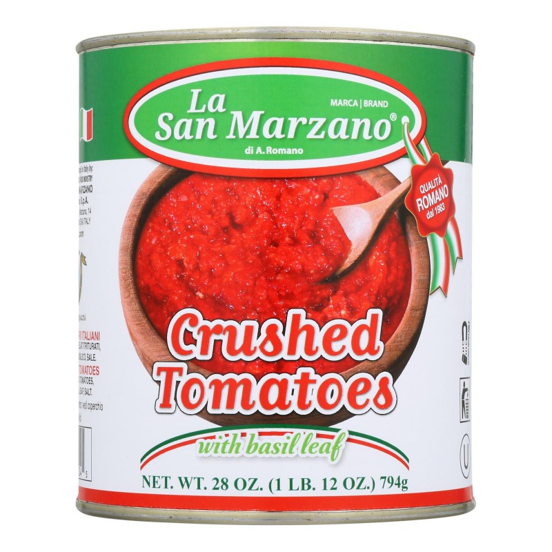 La San Marzano Tomatoes Crushed Case Of 1228 Oz The Alternative