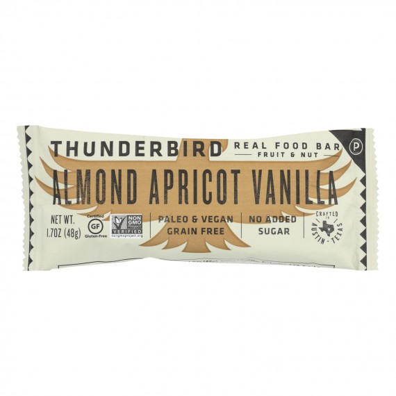 Thunderbird - Real Food Bar - Almond Apricot Vanilla - Case Of 15 - 1.7 Oz.