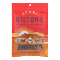 Ayoba-yo - Biltong South African Jerky - Spicy - Case Of 8 - 2 Oz.