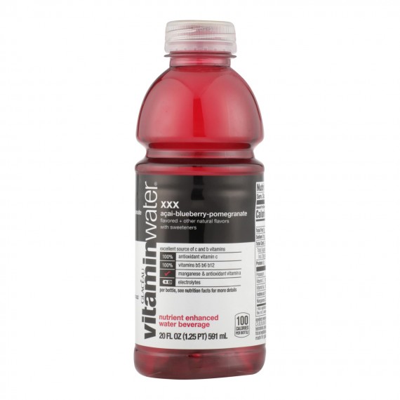 Glaceau Vitamin Water Xxx, Acai-blueberry-pomegranate - Case Of 12 - 20 Fz