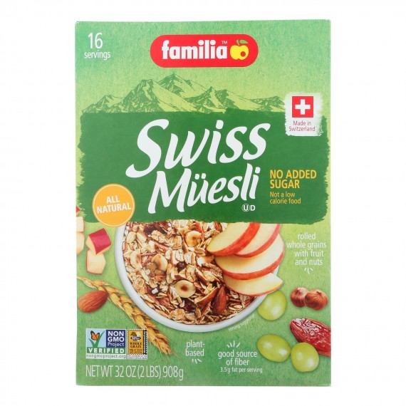 Familia - Muesli Swiss No Add Sugar - Case Of 6-29 Oz