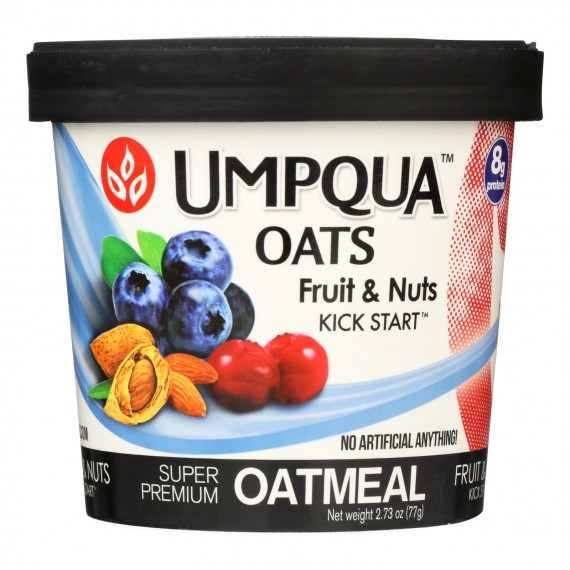 Umpqua Oats - Oatmeal Fruit & Nut Cup - Case Of 8-2.72 Oz