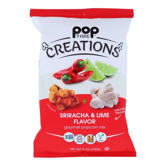 Creations - Popcorn Mx Sriracha/lime - Case Of 6-5 Oz